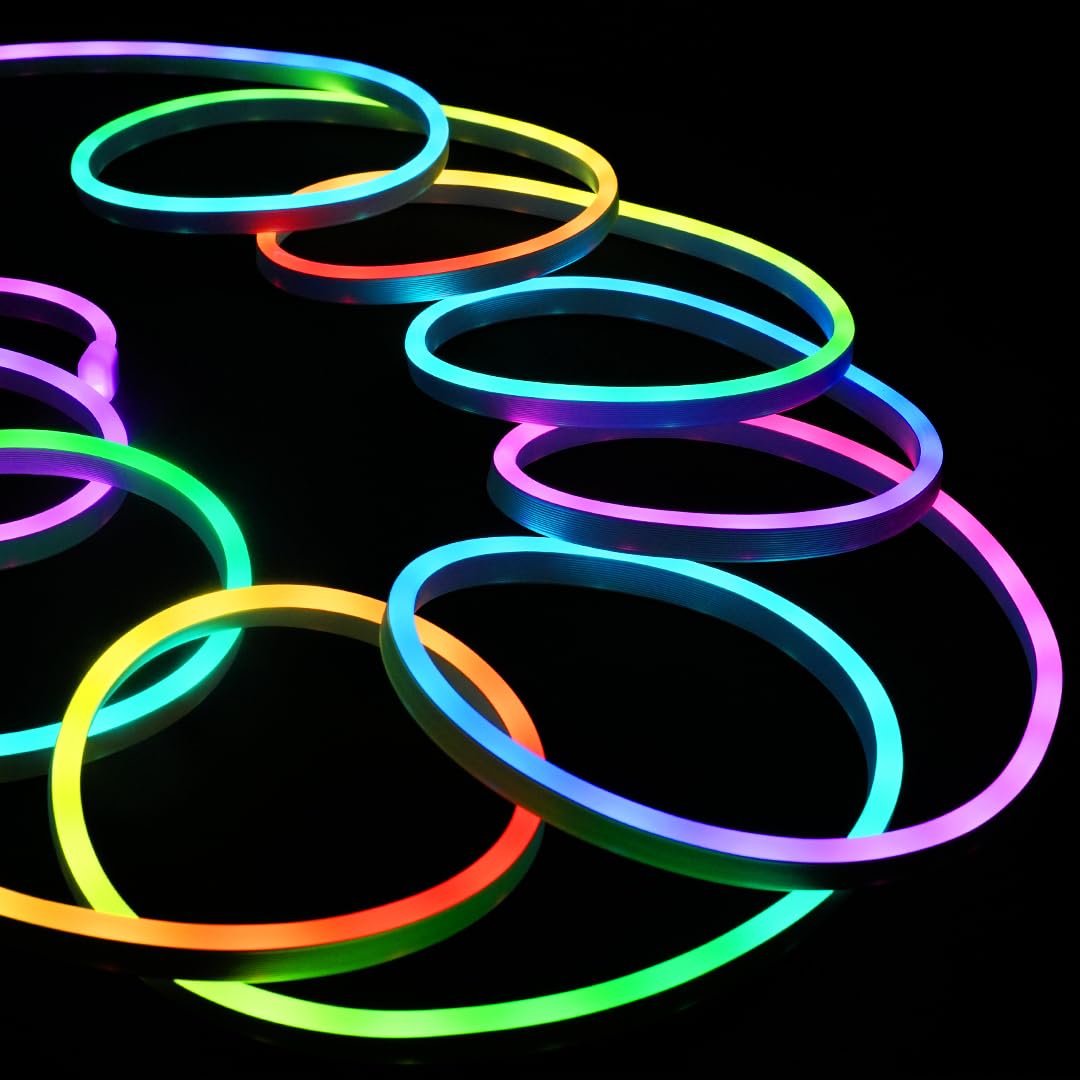 LumiGlow Smart Rope Strip Light with Music Syncing (5 Meters) by LumiGlow™